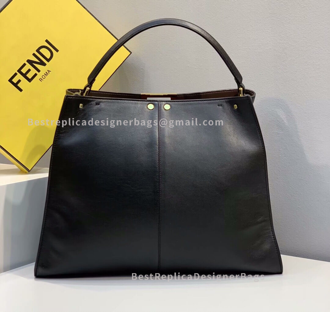 Fendi Peekaboo X-Lite Large Black And Red Leather Bag 304